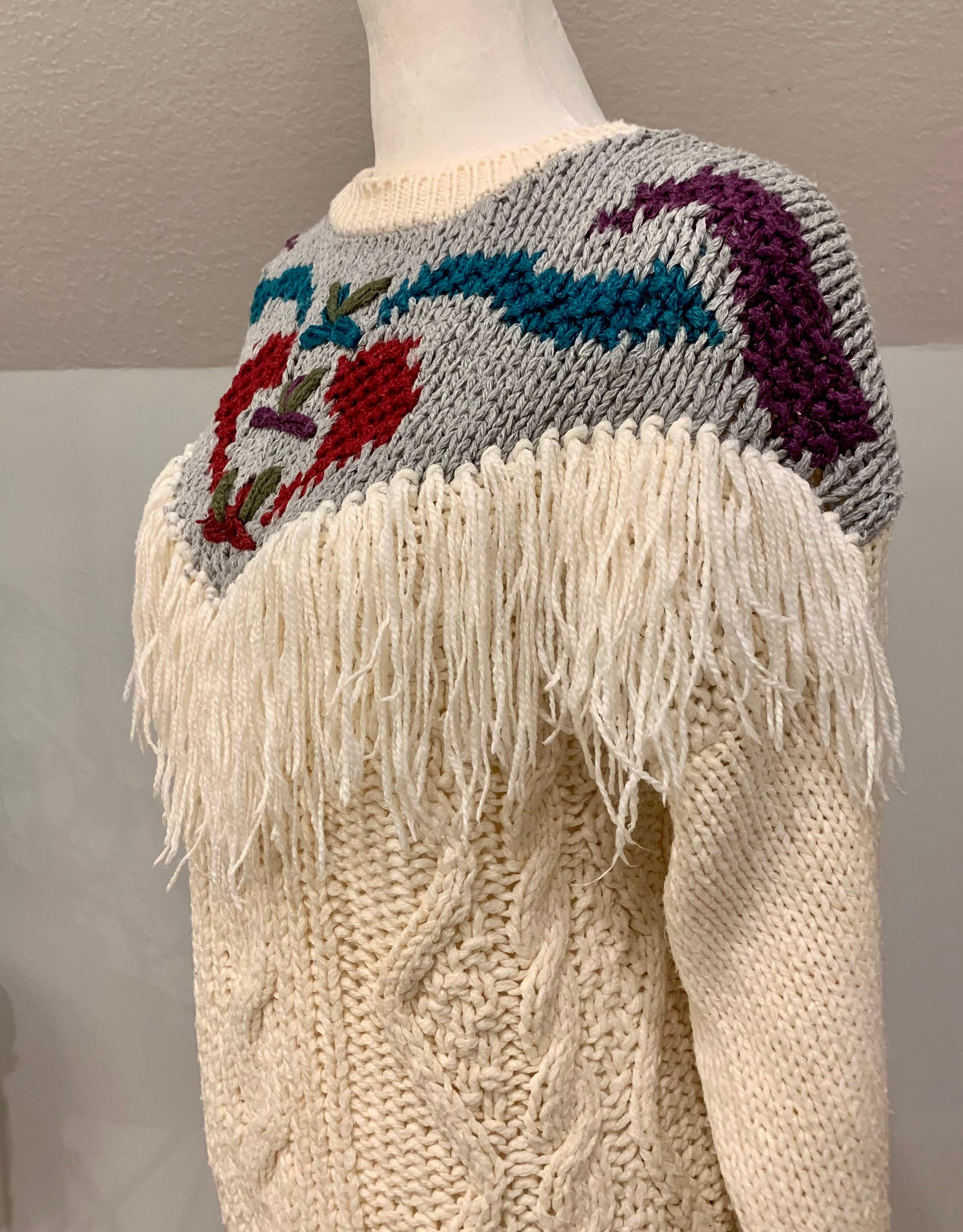小物 FREEWHEELERS  HAND-KNIT FRINGEDMUFFLER 3/16