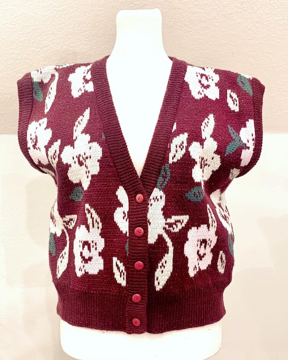 80’s Jantzen sweater vest cardigan