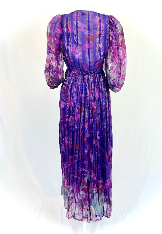 Vintage 1970’s Soo Yung Lee dress in vibrant orch… - image 4