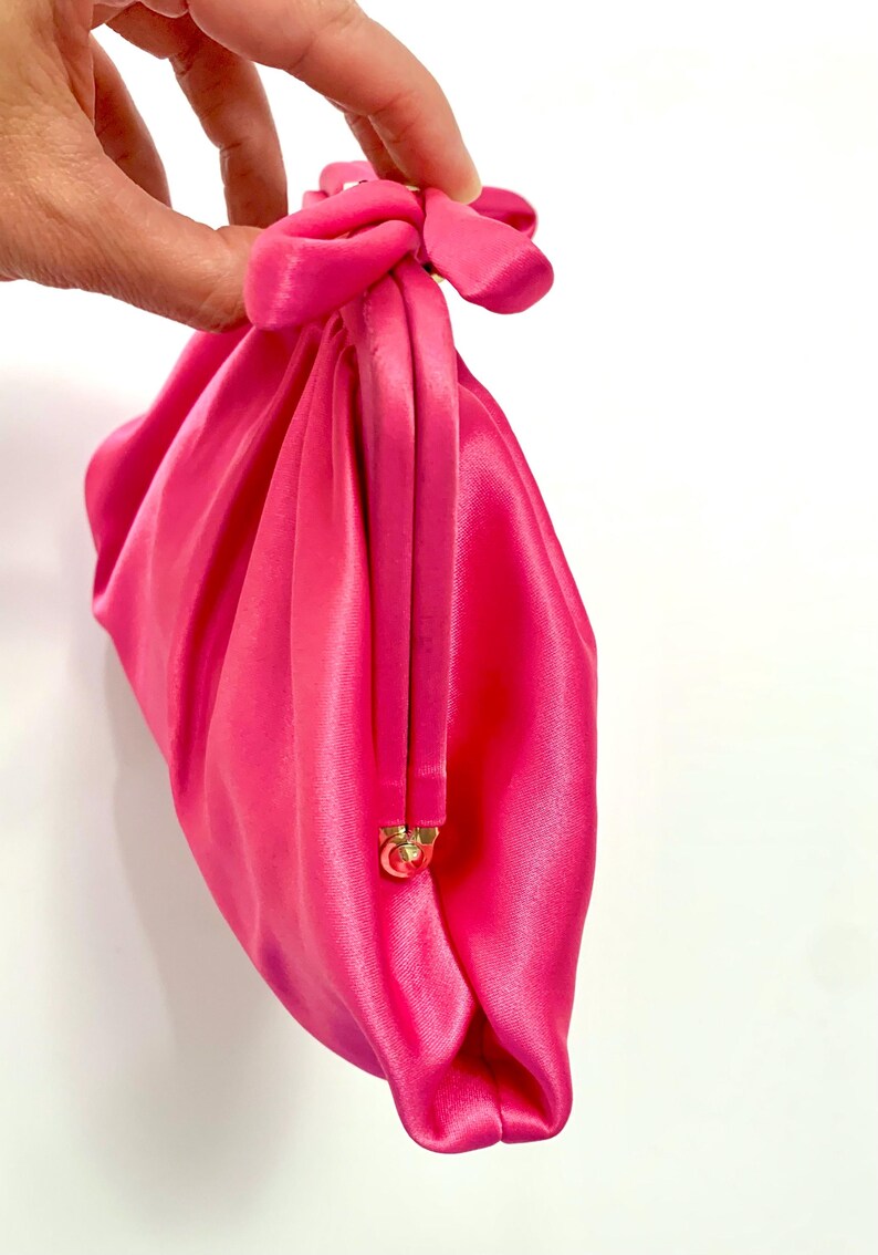 Pochette Clutch J.Crew En Satin Rose - Neuf Avec étiquettes