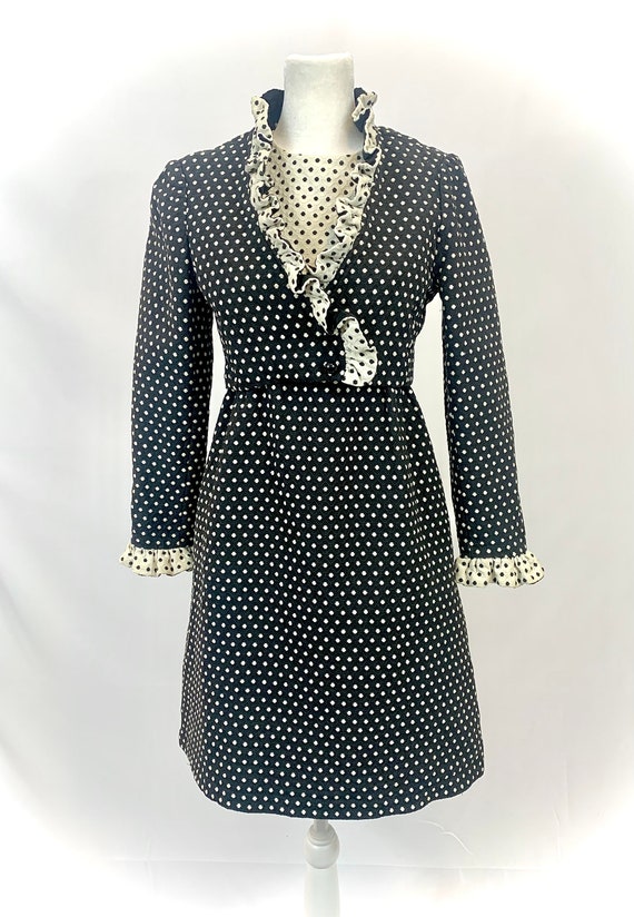 Lillie Rubin 60’s dress and bolero jacket in black