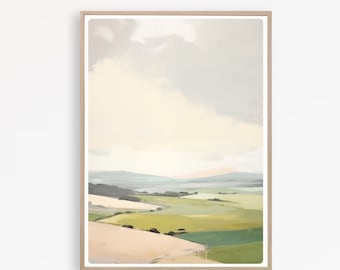 Printable Abstract Landscape, Landscape Painting, Modern Wall Art, Landscape Poster,  Instant Download