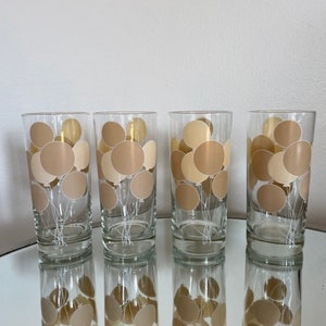 Vintage Set of 4 Mid Century Georges Briard High Ball Glasses / Balloon Birthday Pattern