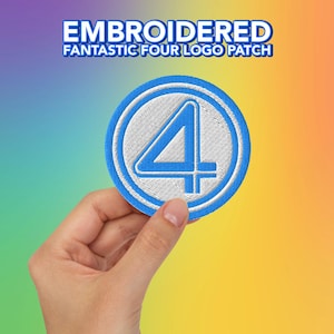 Fantastic Four Classic Logo inspired Embroidered Patch