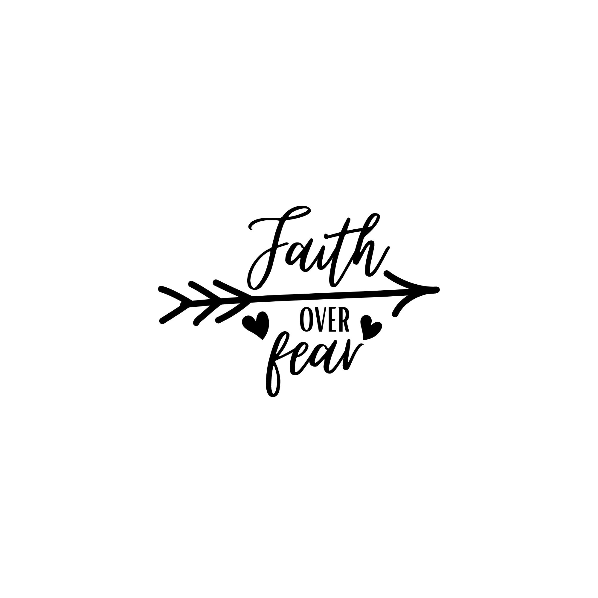 Faith Over Fear SVG - Etsy