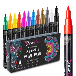 PAINTIGO 26 Paint Pens Paint Markers, Acrylic Paint Pens For Rock Painting,  Canvas, Wood, Glass, Ceramic, Fabric, acrylic paint markers for craft