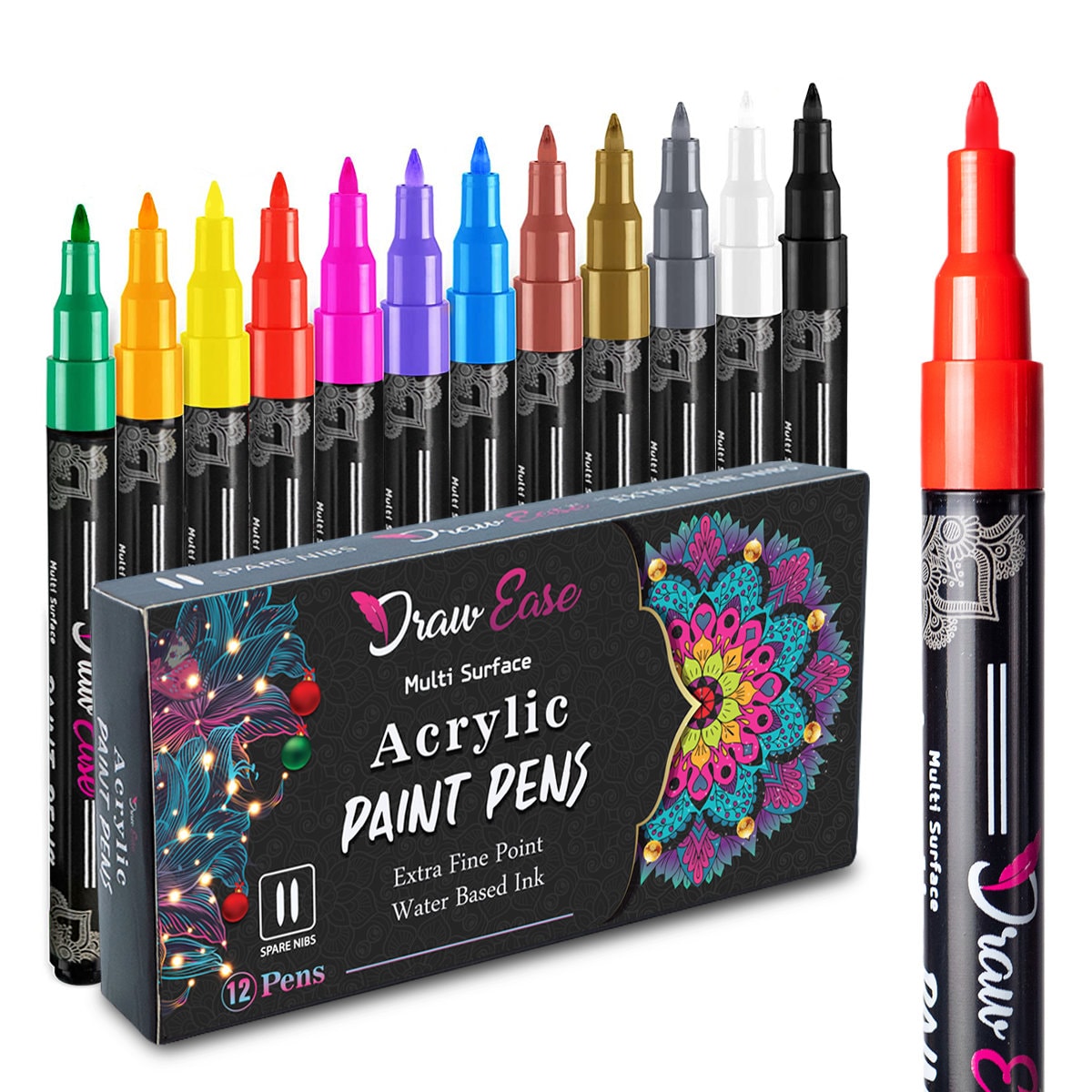 Acrylic Paint Set 24x12ml for Artists.perfect for Canvas,wood