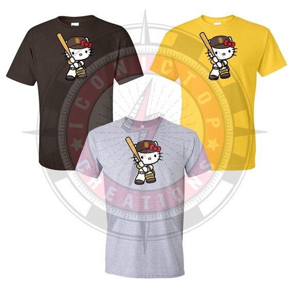 Hello Kitty San Diego Padres Baseball Shirt Etsy