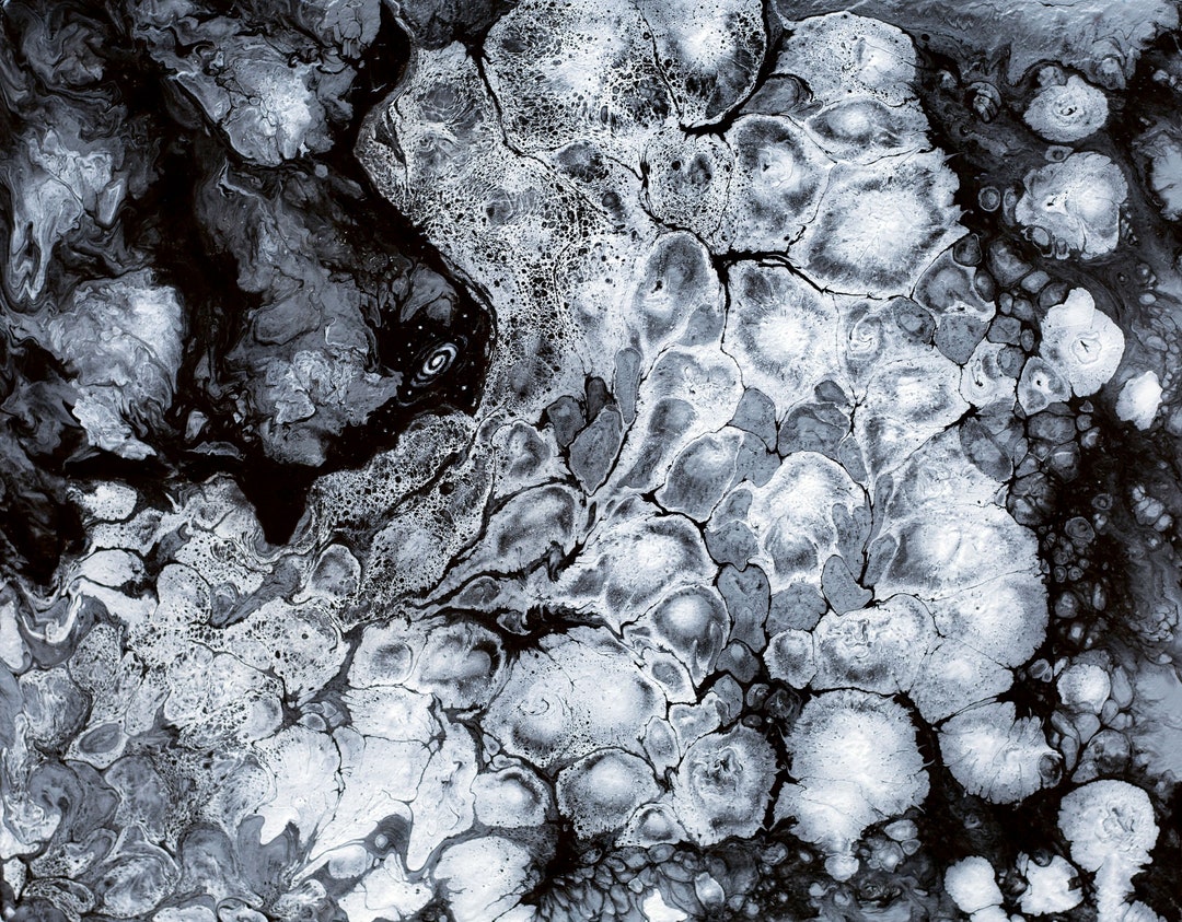 Black and White Abstract Wall Art for Living Room Black and White