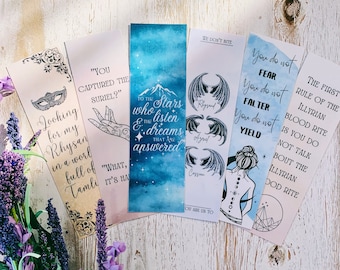 ACOTAR series bookmarks l ACOTAR quotes