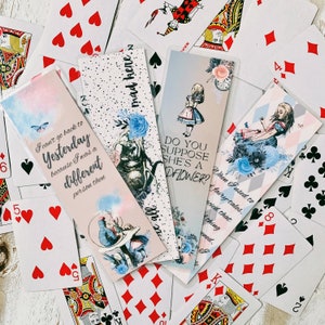 Alice in Wonderland bookmark set