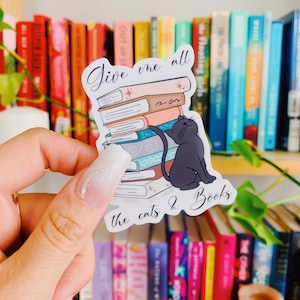 Cats & Books sticker l Bookish sticker