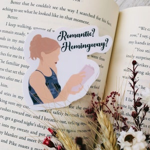 90&#39;s romcom bookish stickers