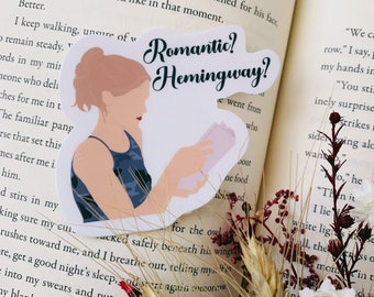 90's romcom bookish stickers