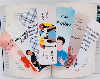 Funny show Inspired bookmarks l Reader gift l Tv bookmarks