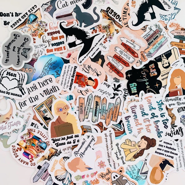Bookish sticker bundle