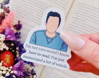 Sarcastic bookish vinyl sticker l Kindle sticker