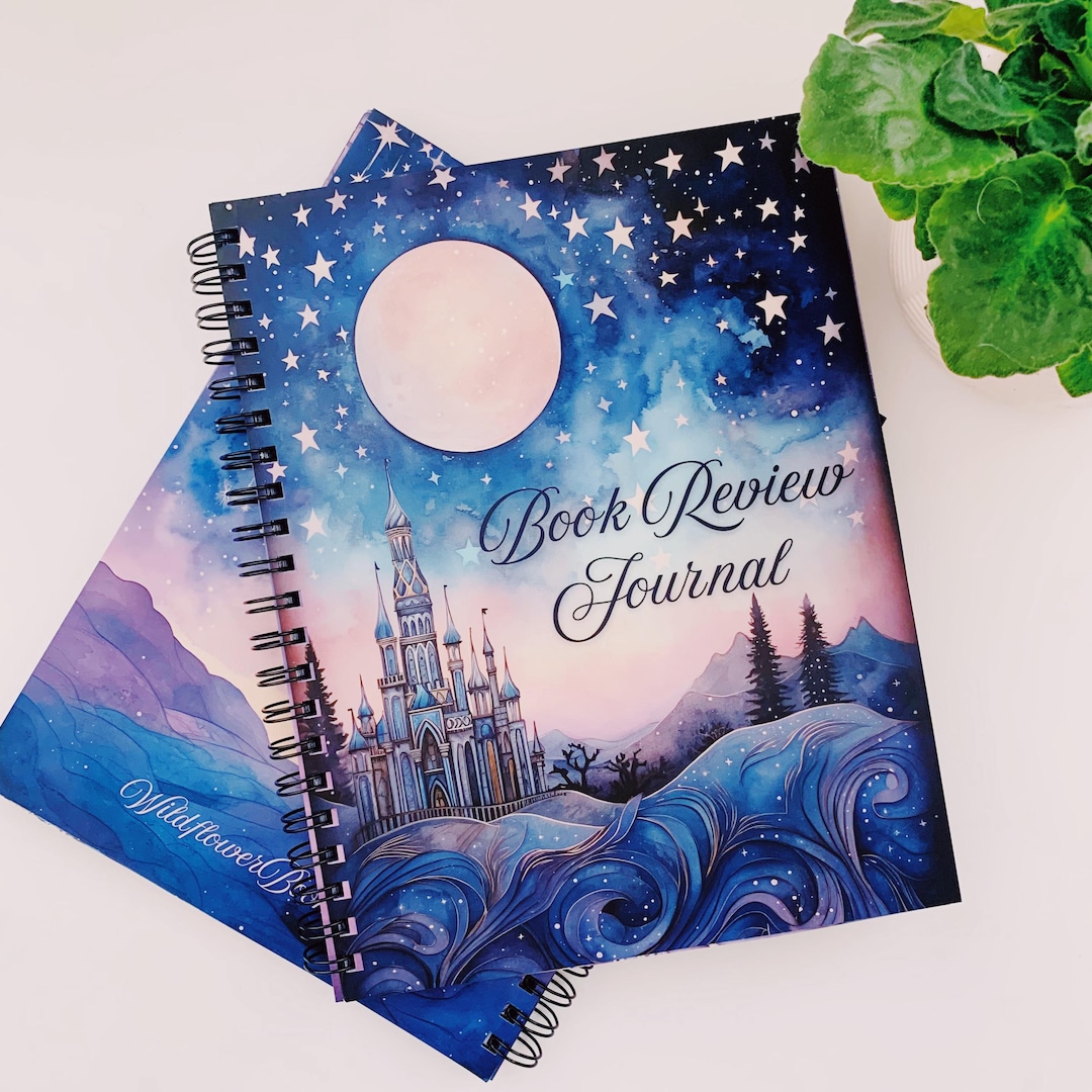 Book Review Notebook L Celestial Reading Journal L 100 Book Reviews L ...