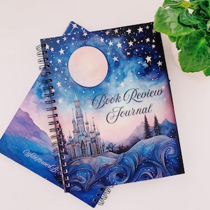 Book Review Notebook l Celestial reading journal l 100 Book reviews l Reading tracker