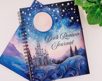 Book Review Notebook l Celestial reading journal l 100 Book reviews l Reading tracker