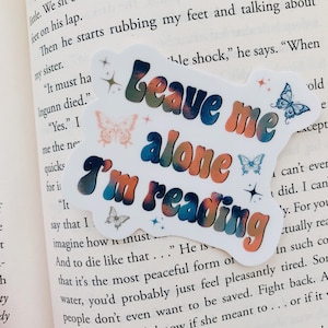 I&#39;m reading sticker l bookish sticker