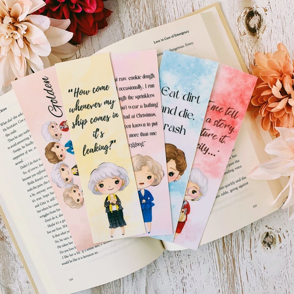 Golden Girls inspired bookmarks