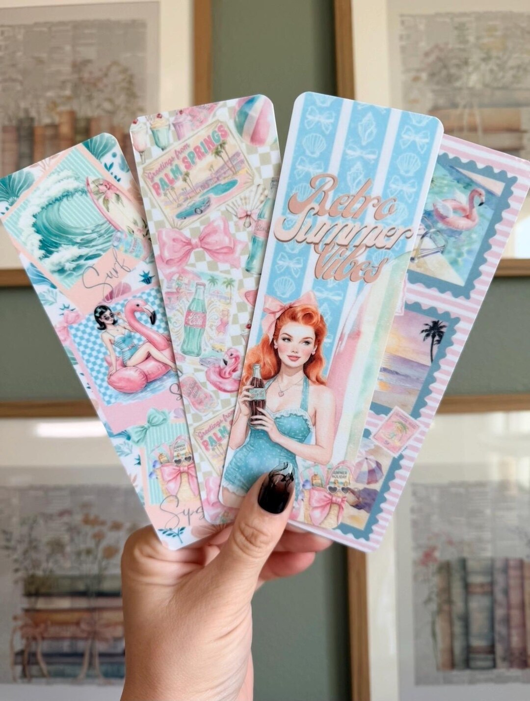 50s Retro Summer Bookmarks - Etsy