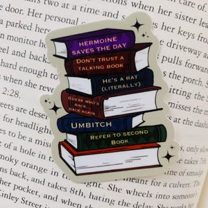 Magical World Series book stack sticker