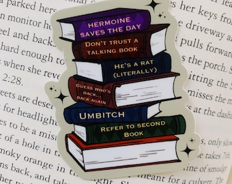 Magical World Series book stack sticker