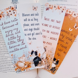 Cat lover bookmarks l cat mom handmade bookmarks