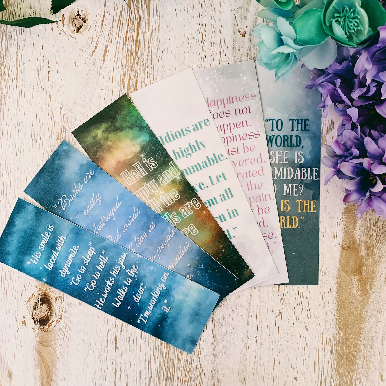 Shatter Me Series Bookmarks - Etsy