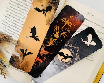 Dragon bookmarks l Fantasy reader bookmark set