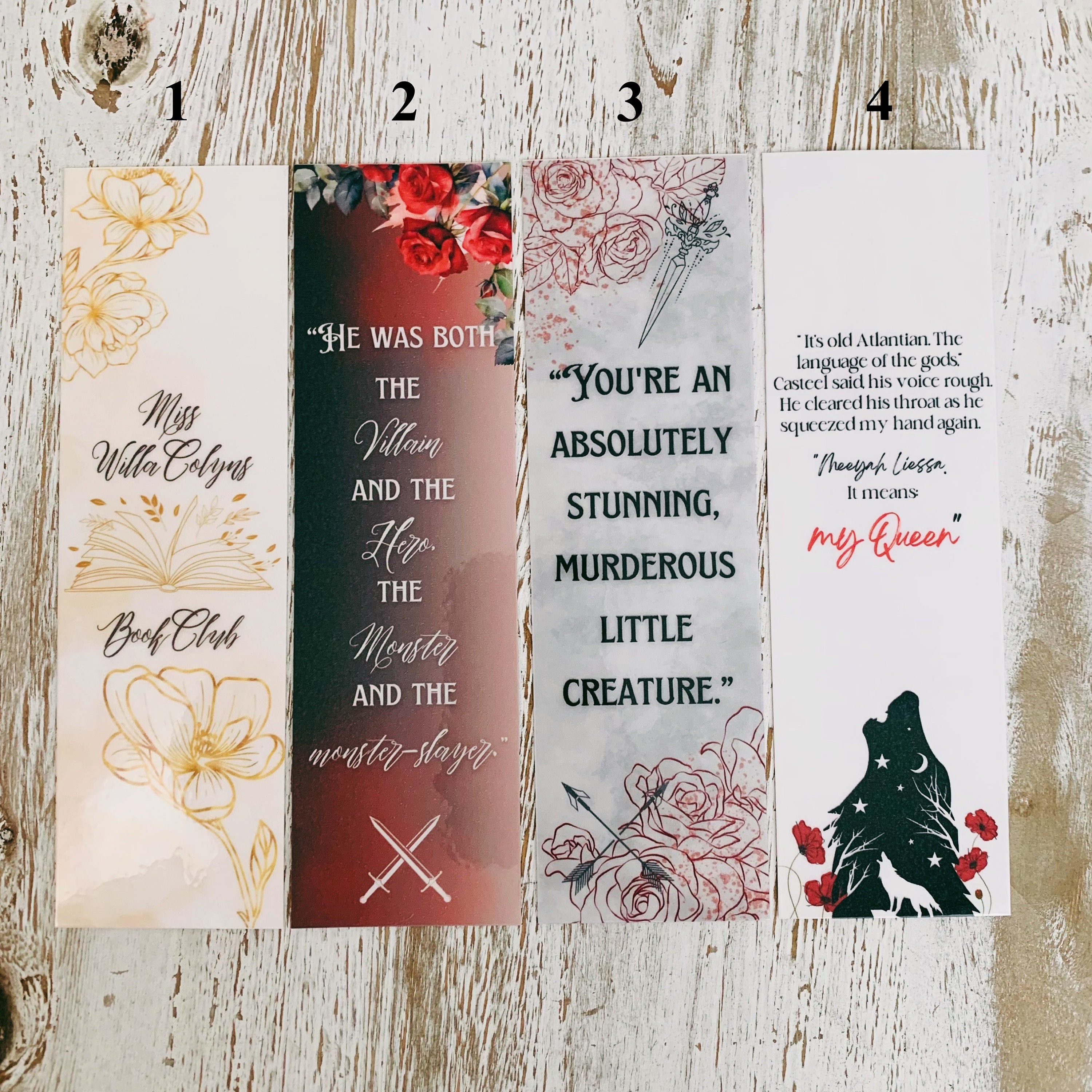 FBAA Bookmarks L Fantasy Bookmark - Etsy