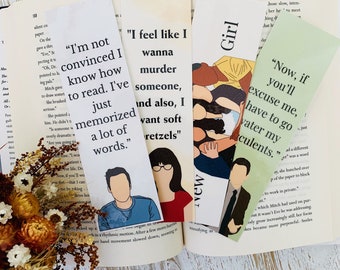 New Girl Inspired bookmarks