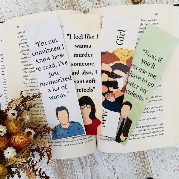 New Girl Inspired bookmarks