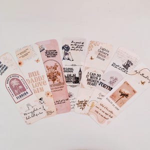 Tortured Poet Inspired bookmarks l Music bookmarks l Reader gifts & accessories