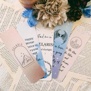 ACOTAR inspired bookmarks l Sarah J Maas book themed bookmarks