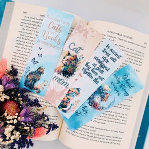 Cat lover bookmarks l cat mom handmade bookmarks