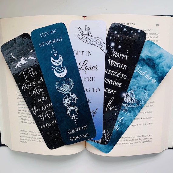 ACOTAR inspired bookmarks l Sarah J Maas book themed bookmarks