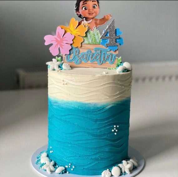 Personalisierte Moana Cake Topper Baby Moana Topper 3d Cake Etsy De