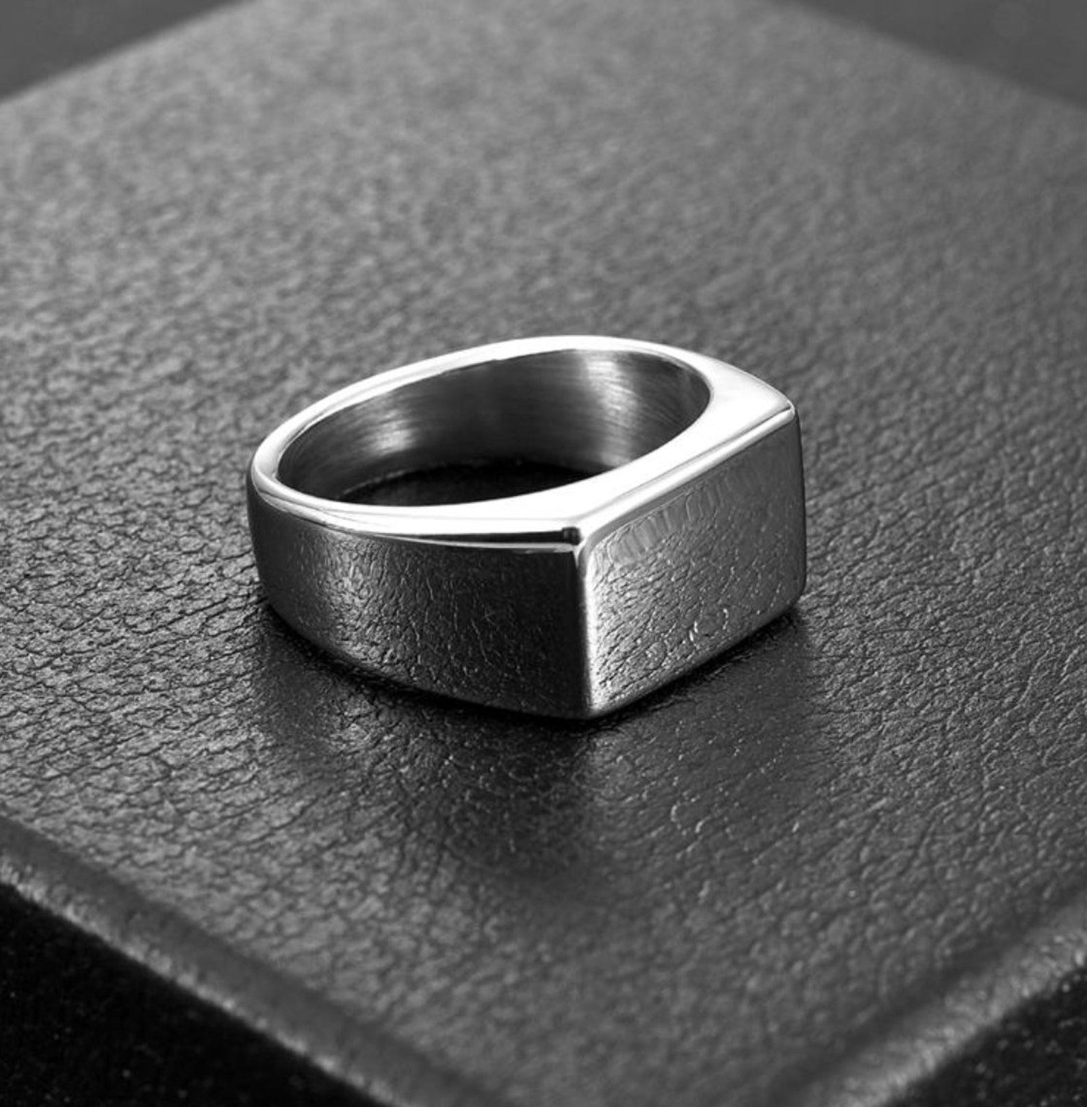 Rectangle Mens Ring/ Ring/ Mens Ring/ for Etsy