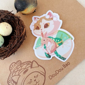 Cat in Hanfu Sticker/Waterproof Sticker/ weatherproof/ Cute Sticker