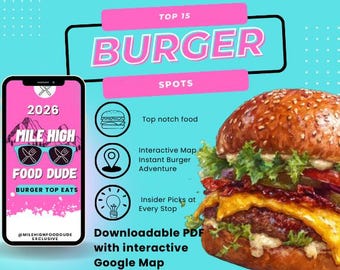 MHFD Top 15 Burger Spots & Interactive Map PDF