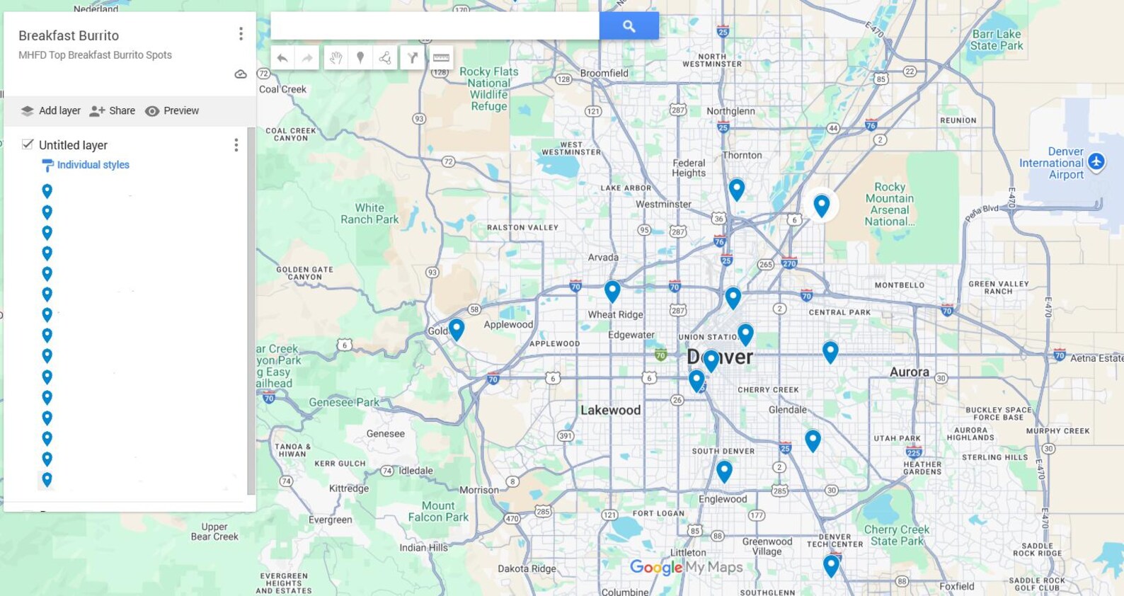 Mhfd Map MHFD Top 15 Breakfast Burrito Spots & Interactive Map PDF - Etsy