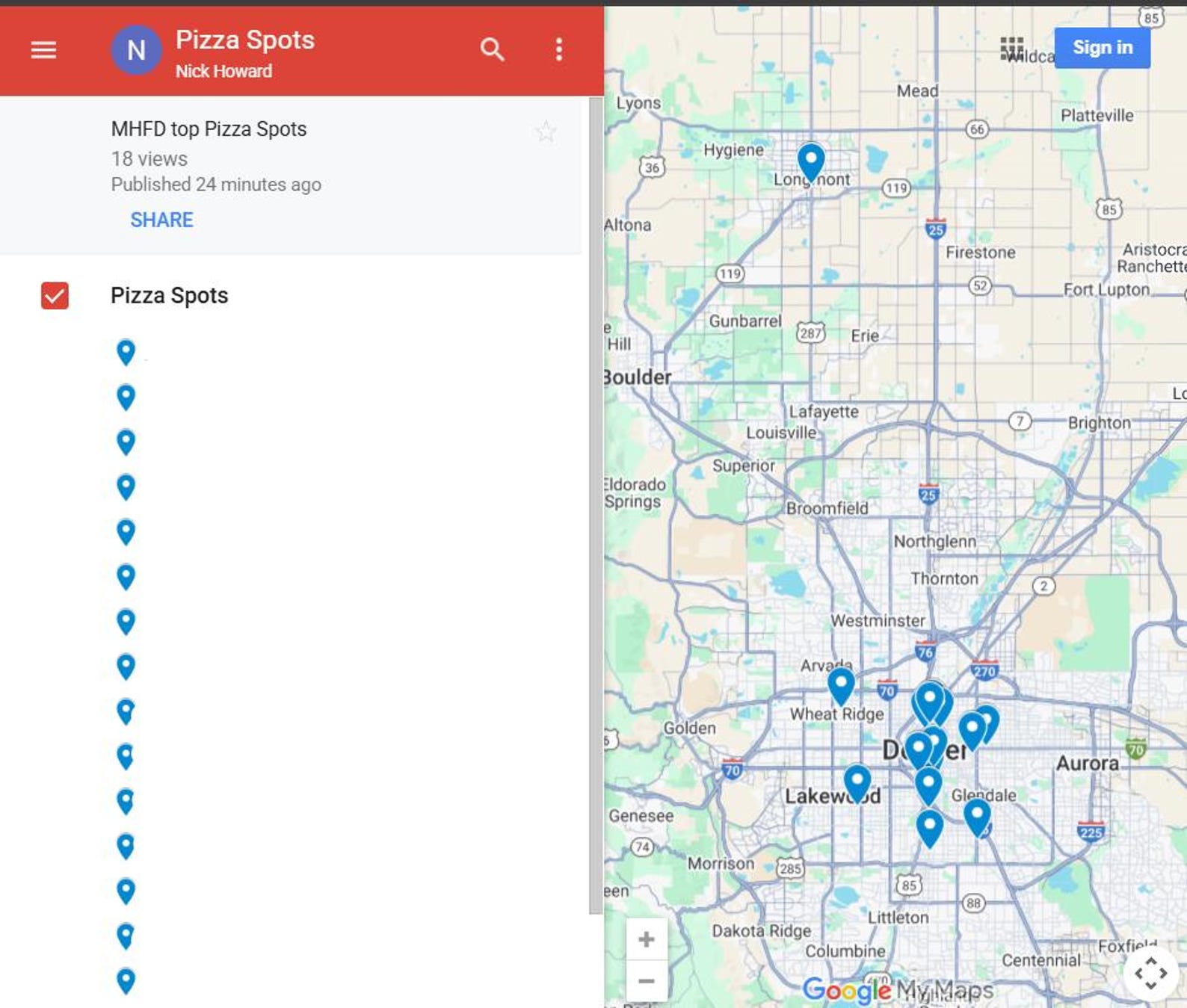 Mhfd Map MHFD Top 15 Pizza Spots & Interactive Map PDF - Etsy