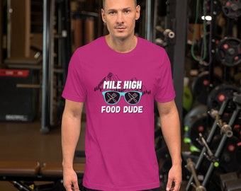 Mile High Food Dude Original PINK Graphic Tee (Unisex)