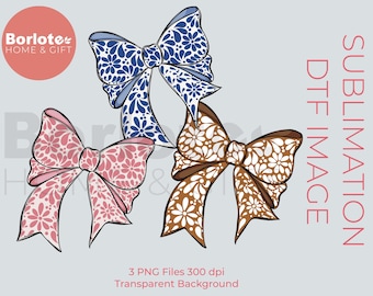 Coquette Talavera Bow, Mother's day PNG, Ready to Print, T-shirt transfer, Direct to Film, Talavera PNG, Dia de las Madres, Mama Mexicana.