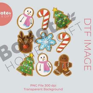 Gingerbread cookies, Sublimation image png, Christmas elements, gingerbread PNG, Christmas sublimation png, Digital File