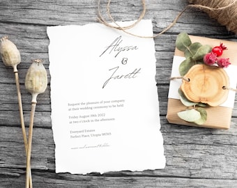 Wedding Invitation Suite | Wedding Invitation Template Download | Minimalist Wedding Invitation Template | Wedding Invitation Template Canva