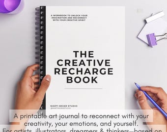 Zeszyt ćwiczeń „Creative Recharge” dla artystów — dziennik artystyczny i ćwiczenia do druku | PDF